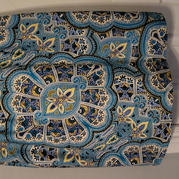 Blue & yellow mandala *east5th stretchy pencil Print Skirt - Picture 7 of 10